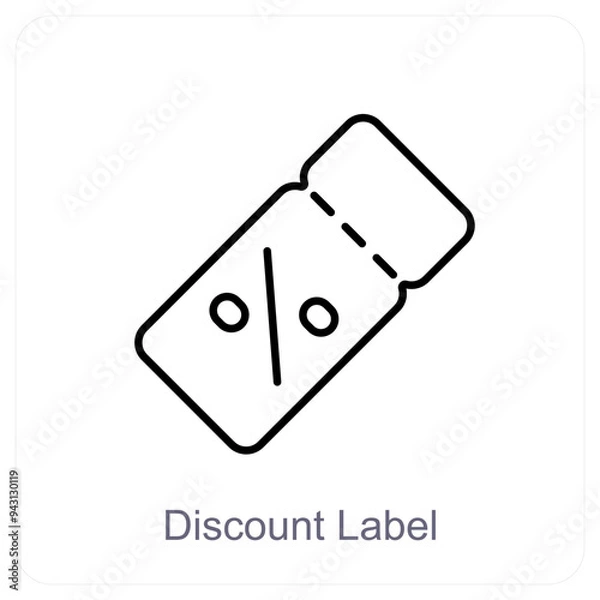 Fototapeta Discount and tag icon concept