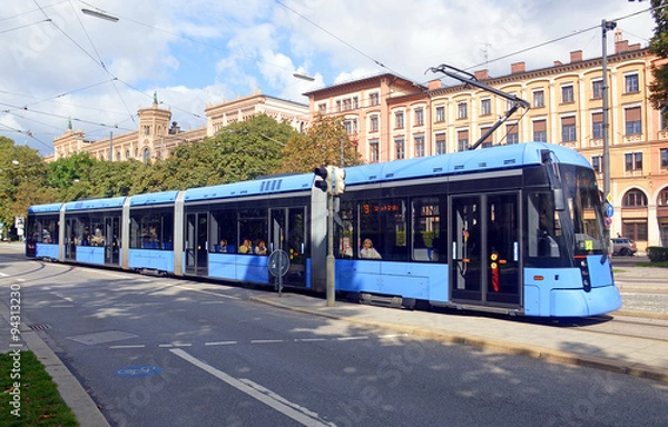 Obraz Tramwaj na Monachium w Niemczech
