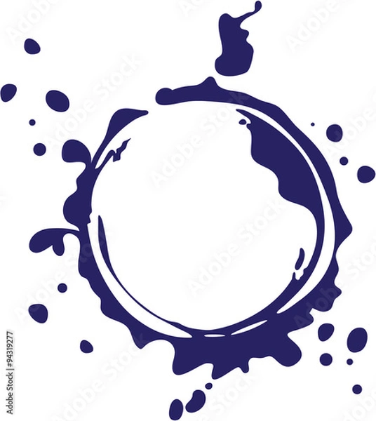 Fototapeta Liquid Ink Splash Vector blob