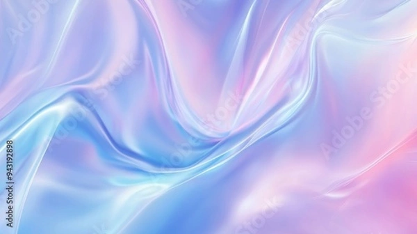 Fototapeta An abstract background with subtle gradients and softly blurred edges, featuring a serene color palette of light blues and purples.