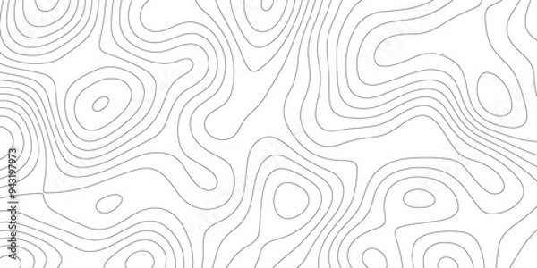 Obraz Contour Lines and Vectors: Topography Meets Topology