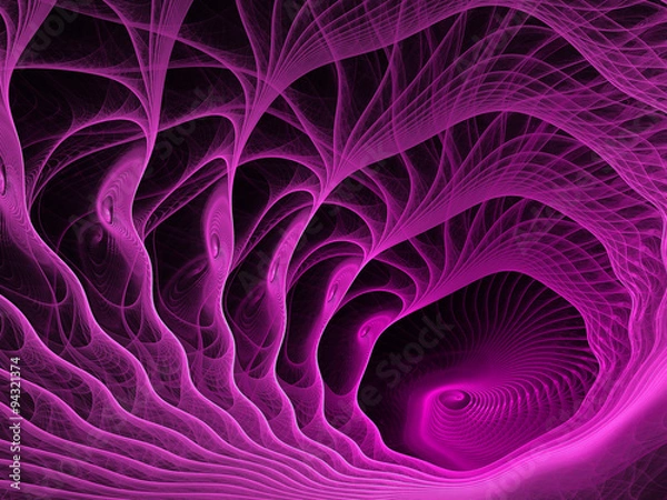 Obraz Abstract digitally generated image tunnel