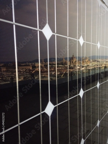 Fototapeta Solarzellen über Wien