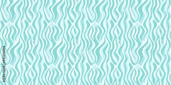 Fototapeta Aqua pattern with a refreshing, fluid design. seamless background pattern