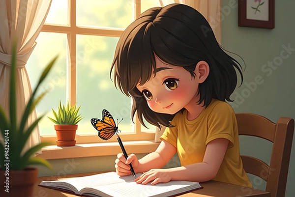 Obraz woman reading book