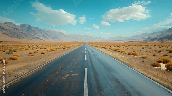 Fototapeta empty road