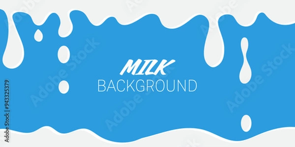 Fototapeta Milk drops  background vector illustration
