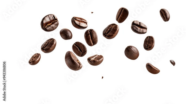 Obraz Coffee beans flying