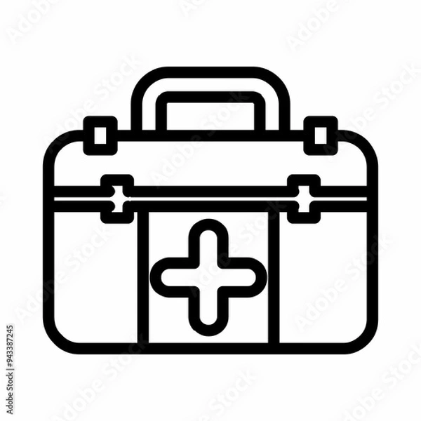 Obraz first aid kit icon