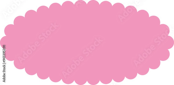Fototapeta Scalloped Frame Edge Background
