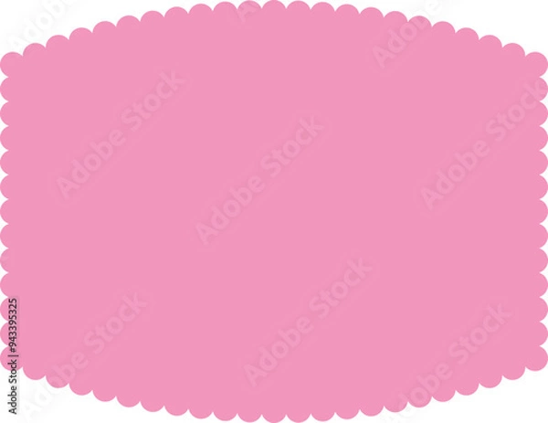 Fototapeta Scalloped Frame Edge Background