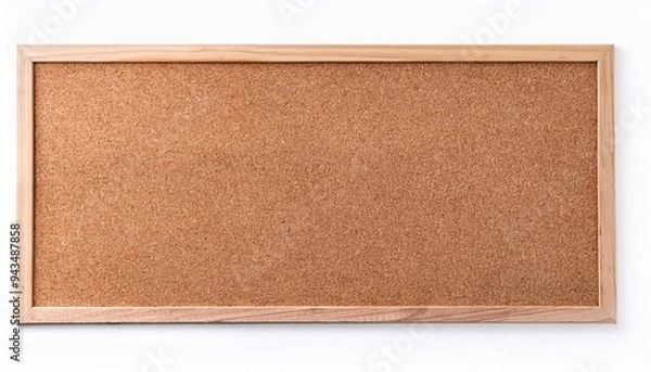 Obraz blank cork board mock up on isolated white background for memo or notice board