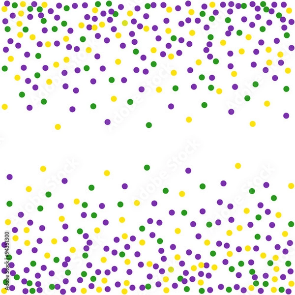 Obraz Mardi Gras dot background. Engraving illustration.Seamless pattern.