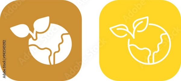 Fototapeta Earth Vector Icon