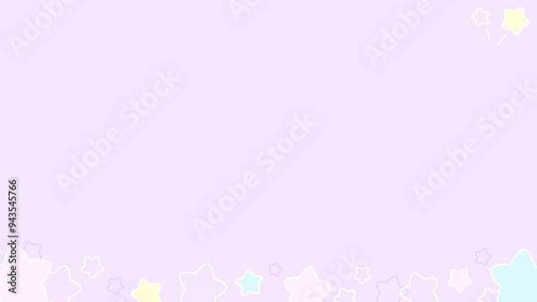 Fototapeta レトロファンシーなスターフレーム⭐︎