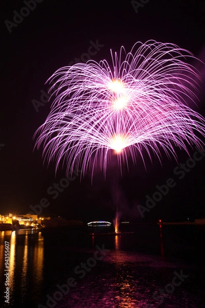 Obraz Firework Pyrotechnics,Grand harbour