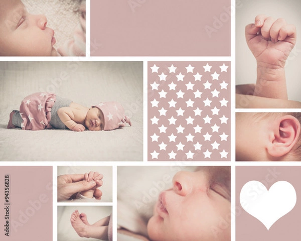 Fototapeta Babycollage