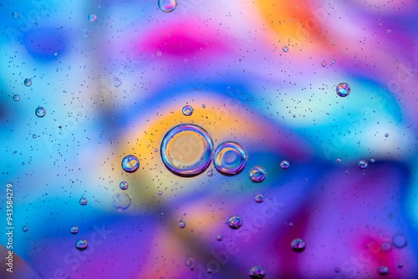 Obraz abstract colourful background with bubbles 