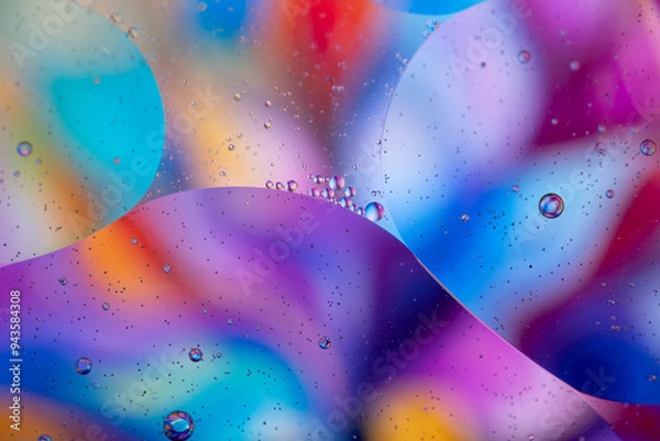 Obraz abstract colorful background with bubbles 7