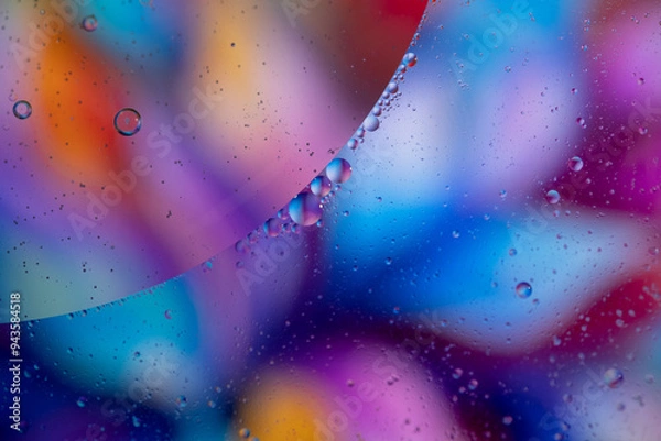 Obraz abstract background with string of bubbles