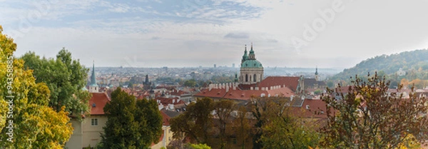 Obraz praga - widok od strony zamku praskiego