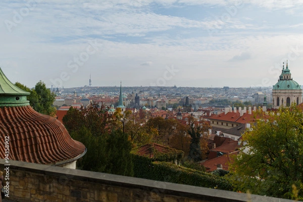 Obraz praga - widok od strony zamku praskiego