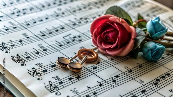 Fototapeta  music notes.