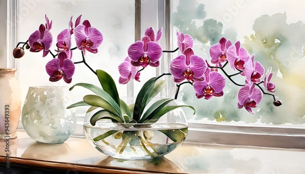 Obraz bouquet of orchid in a vase