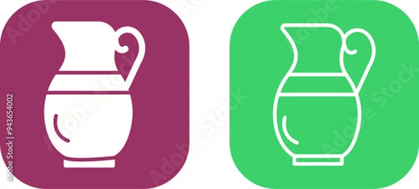 Fototapeta Jug Vector Icon