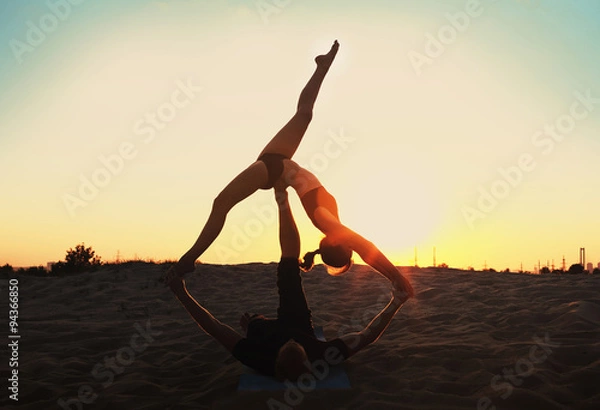 Fototapeta Acroyoga