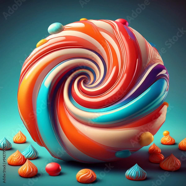 Obraz heart shaped candy