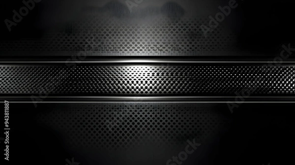 Fototapeta Abstract metallic background with a grid pattern.