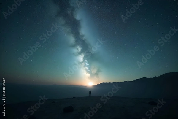 Obraz sunset in the mountains