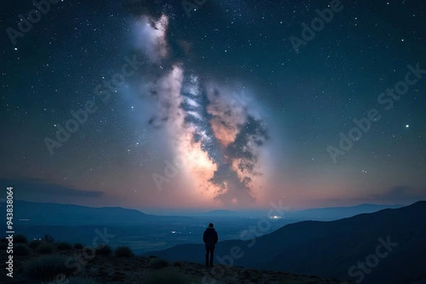 Obraz person at night