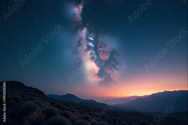 Obraz sunrise over the mountains