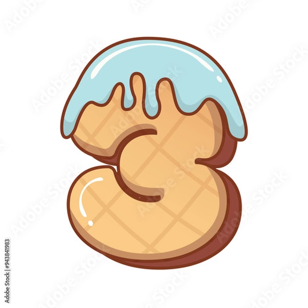 Fototapeta 3D Mint Ice Cream Number 3