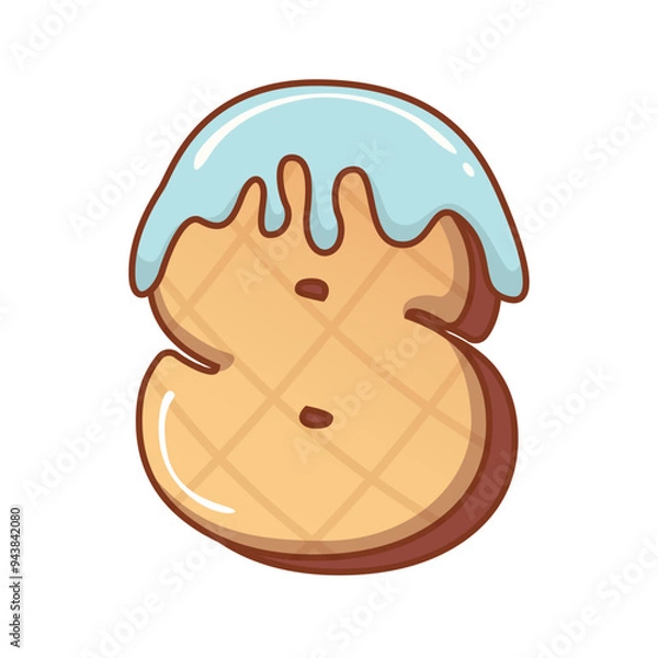 Fototapeta 3D Mint Ice Cream Number 8