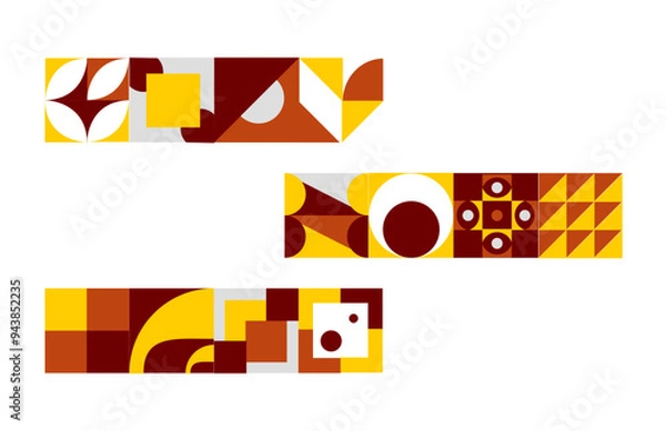 Fototapeta diseño modular geométrico 3