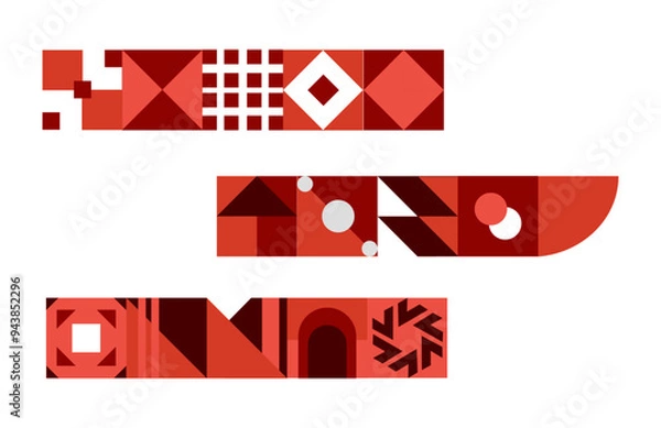 Fototapeta diseño modular geométrico 3