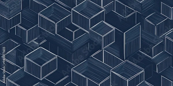 Fototapeta abstract cube background