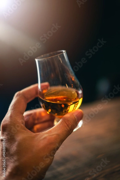 Obraz Single malt whisky glass