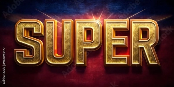 Obraz super text style effect