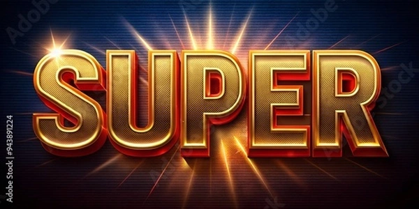 Obraz super text style effect