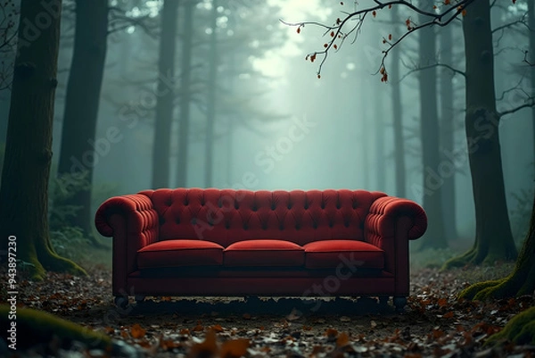 Obraz bench in the woods