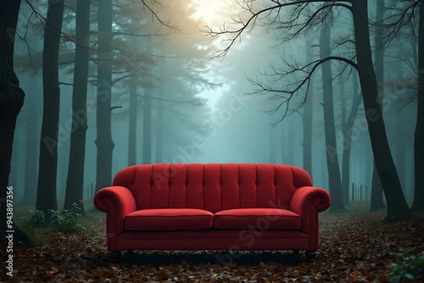 Obraz sofa in the morning