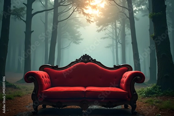 Obraz sofa in a room