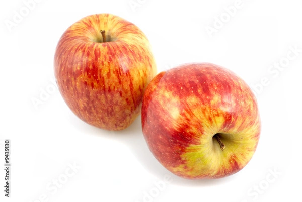 Obraz Two apple isolated on white