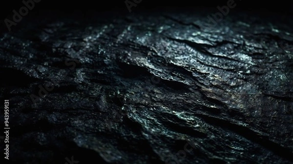 Fototapeta Abstract background of diagonal stripes in Dark black stone background scary black concrete texture