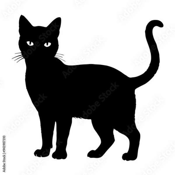Fototapeta Cat Silhouette | Cat SVG Cat Cut Files | Cat Svg | Kitten Svg | Cat Vector CATS Bundle SVG, Cut Files for Cricut, Cats Clipart, Kitten Svg