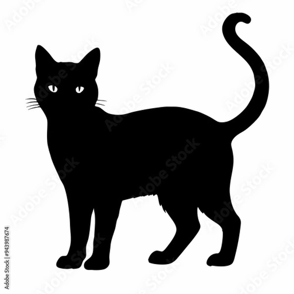 Fototapeta Cat Silhouette | Cat SVG Cat Cut Files | Cat Svg | Kitten Svg | Cat Vector CATS Bundle SVG, Cut Files for Cricut, Cats Clipart, Kitten Svg